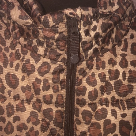 PRWND Vintage Faded glory puffer jacket XXL brown cheetah print .worn once - Picture 5 of 16